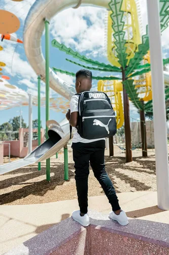 Miniatura 6 de PUMA Meridian mochila para niños, Meridian Mochila, NegroRojo