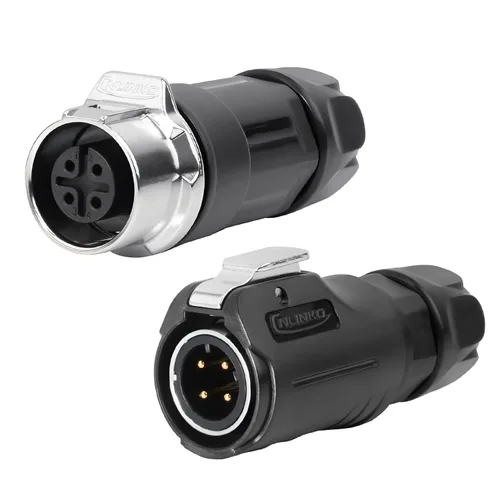Miniatura 10 de CNLINKO LP-12 Conector de 2 pines IP68 Enchufe eléctrico circular impermeable para equipos al aire libre Maquinaria industrial solar DC 12V M12 2-8