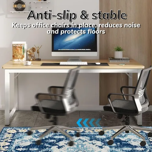 Miniatura 3 de Tapete para silla de oficina para suelo de madera dura, 36 x 48 pulgadas, tapete antideslizante para silla de escritorio para suelos duros, alfombra