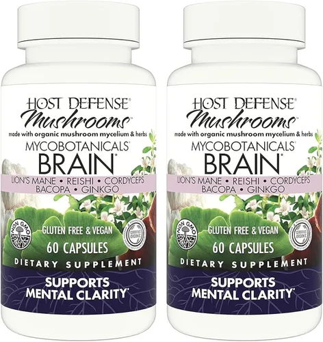 Miniatura 8 de Host Defense® MycoBotanicals Cerebro, ayuda a la claridad mental, 60 unidades, 60, 1