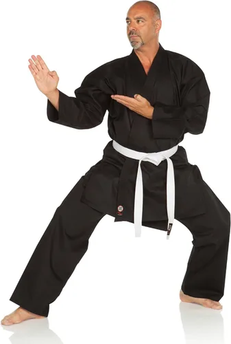 Miniatura 2 de Ronin Karate GI - Uniforme de karate de peso medio para artes marciales, 9.5 onzas, algodón, cinturón blanco incluido