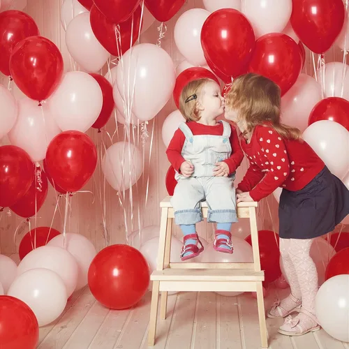 Miniatura 7 de FOTIOMRG Kit de arco de guirnalda de globos rojos de 110 piezas, globos de látex rojos de diferentes tamaños de 18, 12, 10, 5 pulgadas