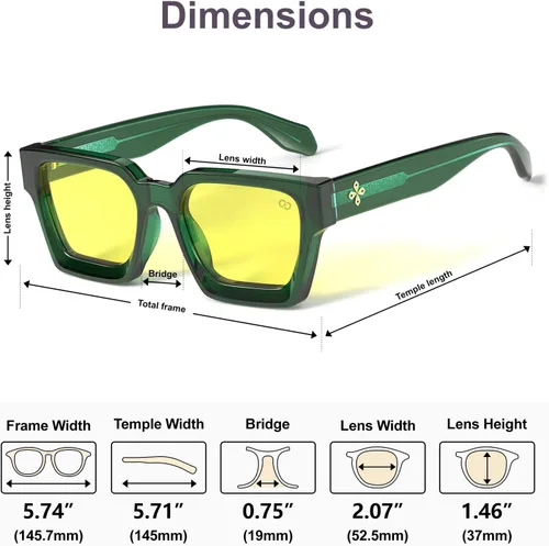 Miniatura 7 de VISOONE Gafas de gamer profesionales con filtro de luz azul con antifatiga y antirreflejos para hombres y mujeres RIVER