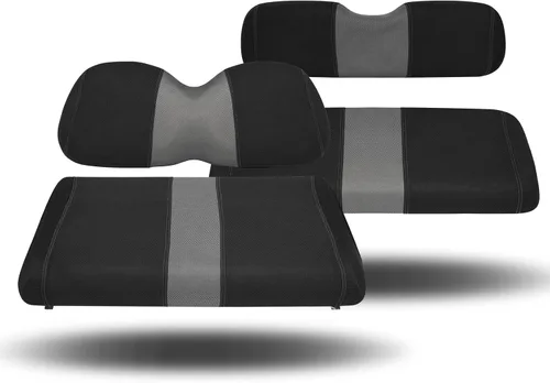 Miniatura 13 de Golf Cart Seat Covers Fit EZGO TXT/Club Car DS/Club Car Precedent/Yamaha Drive/Aftermarket Common Rear Seat Kit, Washable Breathable Air Mesh Cloth