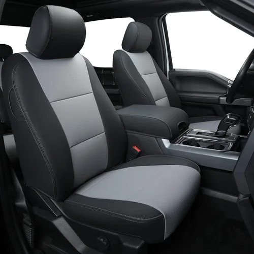 Miniatura 13 de Covertopia Fundas de asiento de piel sintética F150, ajuste personalizado para Ford F150 SuperCrew 2015-2024 2025 y 2017-2024 2025 F250 F350 F450