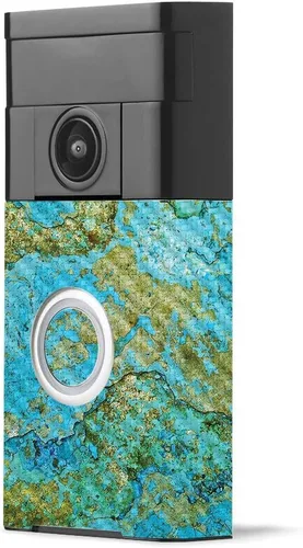 Miniatura 29 de MightySkins - Piel de fibra de carbono para timbre de video con anillo – Madera abstracta Acabado de fibra de carbono texturizado protector