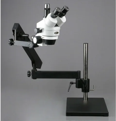 Miniatura 2 de AmScope SM-7TZ-FRL Professional trinocular zoom microscopio estéreo, WH10 X Oculares, 3,5 x -90 X Zoom de Ampliación, 0.7 x -4.5 X lente, 8 W