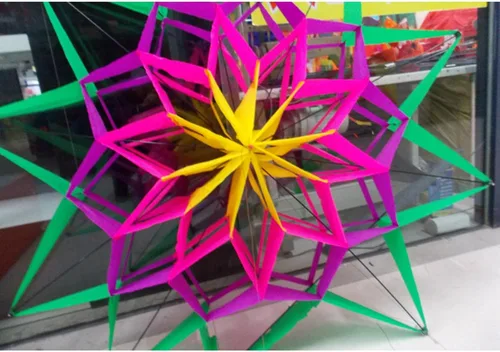 Miniatura 3 de SM SunniMix Cometa tridimensional 3D hermosa flor color cometa hecha a mano mosca para los muchachos