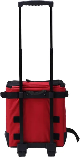 Miniatura 9 de Hielera suave con ruedas, plegable de 43 L, portátil, a prueba de fugas, aislada, bolsa enfriadora con ruedas para camping, picnic, playa, viajes