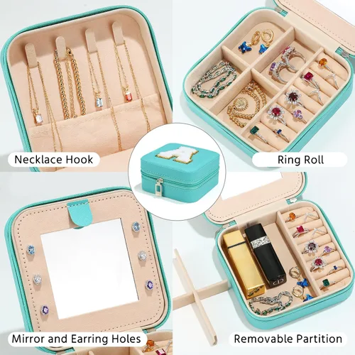 Miniatura 4 de Regalos de cumpleaños para mujeres, juego de 2 piezas de joyería de viaje, regalos de viaje, regalos para amigas, regalos personalizados, regalos