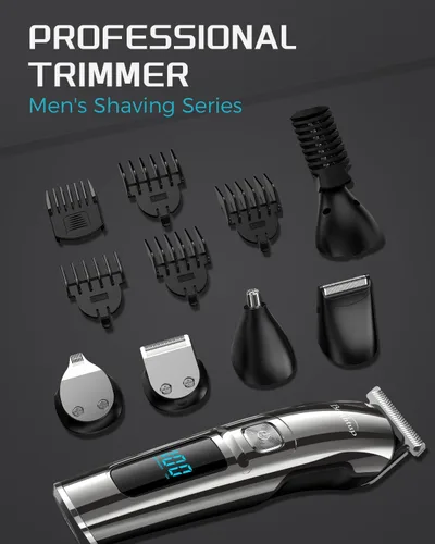 Miniatura 6 de Brightup Recortadora de Barba para Hombres - Maquinilla de Afeitar y Afeitadora Eléctrica, Juego de Recortadoras de Cabello Inalámbricas, Kit
