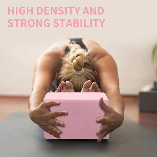 Miniatura 7 de Yoga Block 2 Pack 9"x6"x3", Sturdy Yoga Foam Blocks, High Density & Non Slip Surface for Pilates & Stretching, Fitness Accessories for Stability &