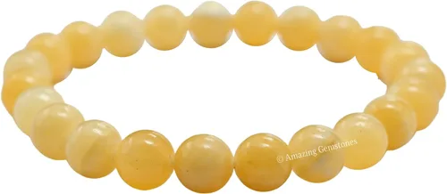 Miniatura 204 de Amazing Gemstone Pulsera de cristal para mujeres y hombres, pulsera de cristal curativo de protección, pulsera elástica con cuentas de piedras