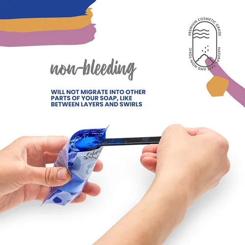 Miniatura 6 de Pifito Muestra de colorantes de pigmento de óxido – 8 hermosos colores para suministros de fabricación de jabón (0.25 oz cada una) – Rojo, azul