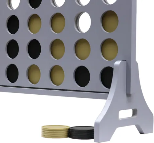 Miniatura 2 de Tailgating Pros Cuatro Gigante Gris Premium en una Fila con Estuche de Transporte - Juego de Patio Exterior Jumbo de Gran Tamaño - Conecta Múltiples