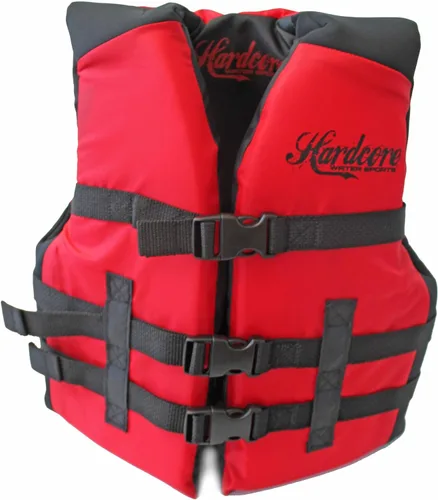 Hardcore Water Sports Chaleco salvavidas de alta calidad Neo/Poly | Chaleco salvavidas tipo III aprobado por la USCG para esquí acuático, canotaje,