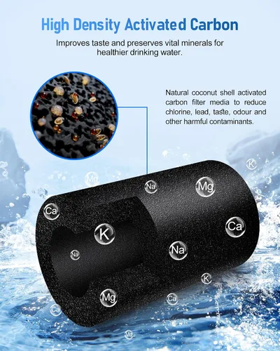 Miniatura 4 de Cartucho de repuesto para filtro de agua 100186 compatible con el sistema de filtro de agua Amway espring, filtración de alta precisión, retiene