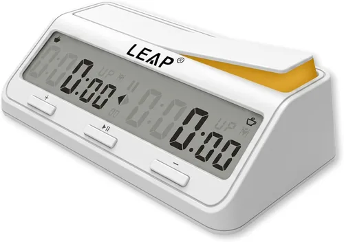 Miniatura 10 de LEAP 9921 - Reloj de ajedrez con gran pantalla, programa actualizado Byo-yomi, retraso y bonus