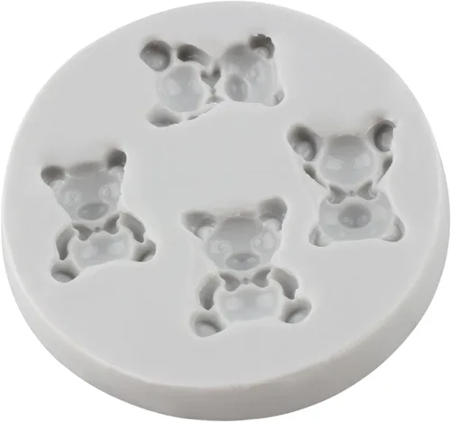 Miniatura 6 de Oso de peluche Molde de silicona de chocolate para osos de bebé, molde de fondant para decoración de tartas, decoración de cupcakes, pasta de goma