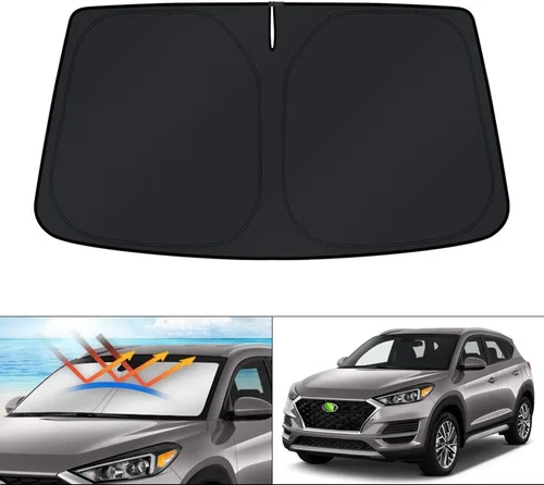 KUST Parasol para parabrisas para Hyundai Tucson 2016-2021 (no para Tucson 2022), accesorios protectores solares de ventana, protector solar