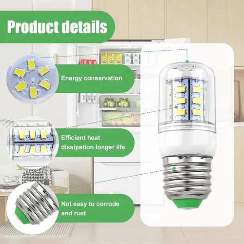 Miniatura 4 de 5304511738 Bombilla LED Refrigerador para Frigidaire Electrolux Refrigerador PS12364857 AP6278388 Potencia: 3.5w