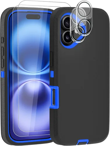 Miniatura 14 de Funda para iPhone 12 Mini con funda de clip para cinturón y 2 protectores de pantalla, funda de protección completa resistente de grado militar a
