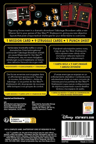Miniatura 4 de Star Wars Shatterpoint Sabotage Showdown MISSION PACK – Juego de miniaturas de mesa, juego de estrategia para niños y adultos, a partir de 14 años