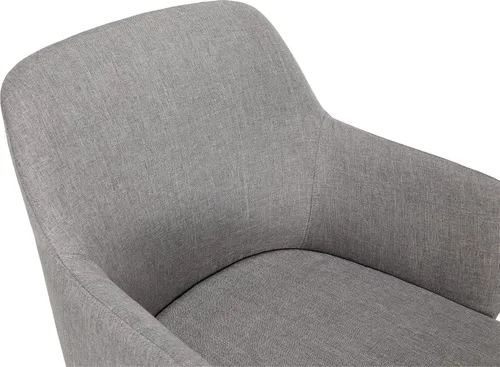 Miniatura 5 de Amazon Basics Silla de oficina moderna para el hogar con ruedas de rodamiento suave, altura ajustable, giro de 360 grados, gris claro