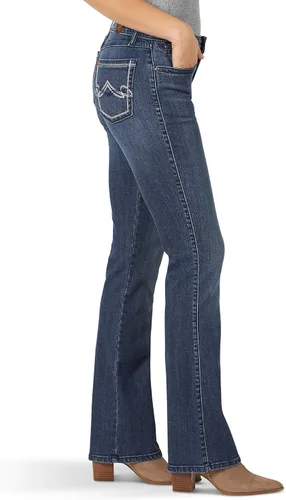 Miniatura 3 de Wrangler Womens Aura Instantly Slimming Mid Rise Boot Cut Jean