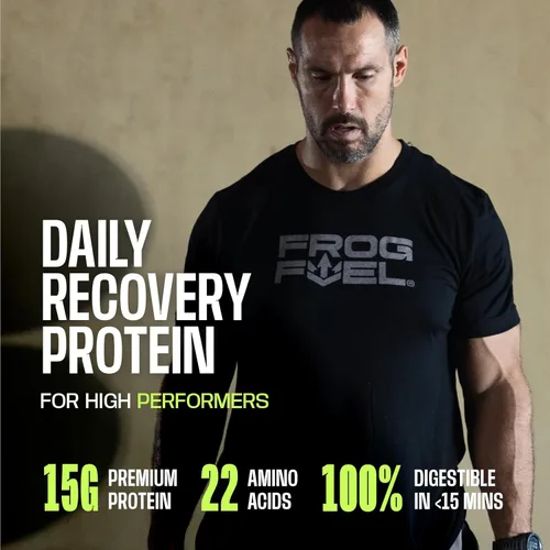 Miniatura 2 de Frog Fuel Power Regular Protein Shot, 15g de proteína de colágeno nano-hidrolizado alimentado con pasto, después del entrenamiento, sin gluten, sin