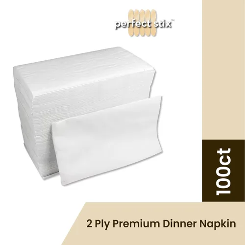 Miniatura 6 de Servilleta de cena premium de 2 capas 1/8 de pliegue (paquete de 100 unidades) 15 x 17 pulgadas