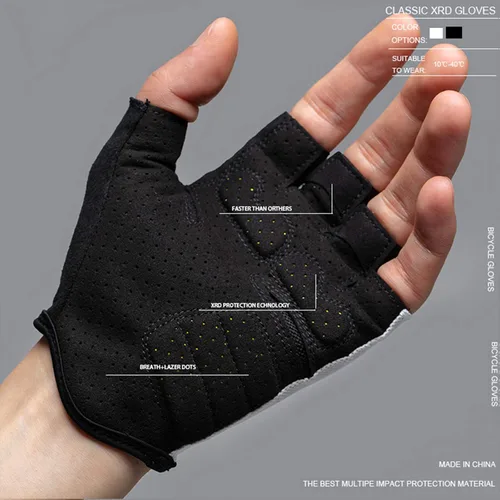Miniatura 7 de Guantes de ciclismo Antideslizante, almohadilla XRD que absorbe los golpes, guantes de ciclismo MTB ligeros y transpirables para hombres y mujeres