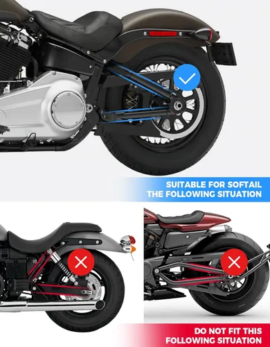 Miniatura 5 de Bolsa de brazo oscilante KEMIMOTO para motocicleta de 10L, bolsas laterales izquierdas, bolsas de brazo oscilante con cuero sintético, compatibles