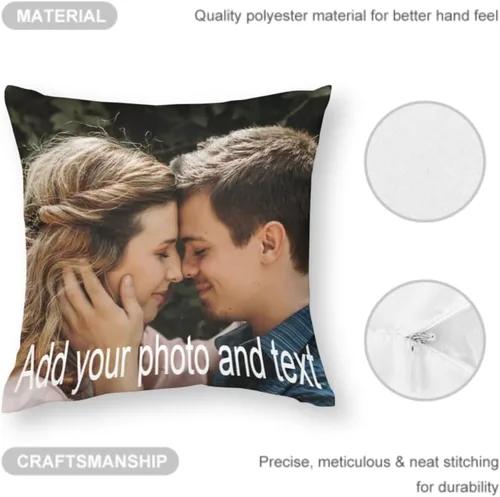 Miniatura 3 de Almohadas personalizadas con imagen, almohada personalizada con foto, regalos personalizados para cumpleaños, Navidad, Halloween, Día del Padre, Día