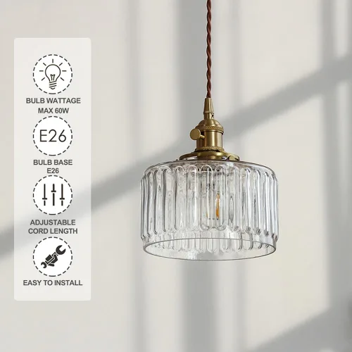 Miniatura 4 de Luces colgantes para isla de cocina, accesorios de iluminación de vidrio soplado a mano, modernos accesorios de iluminación de casa de campo