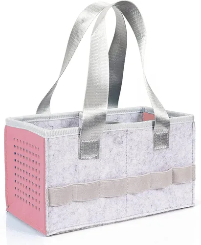 Miniatura 2 de Bolsa de transporte para reproductor de audio Toniebox Starter Set, estuche organizador de fieltro para almacenamiento del Tonie Starter Set Rosa