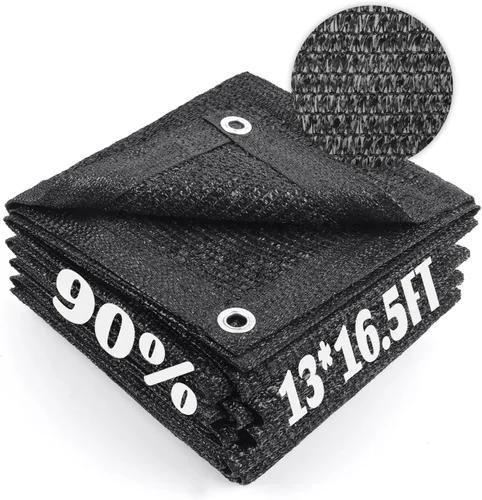 Miniatura 34 de Cool Area Lona de malla con ojales para cubierta de plantas, toldo de patio de 10 x 20 pies, para jardín, pérgola, invernadero, coche, granero, 55%