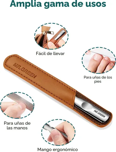 Miniatura 3 de MR.GREEN Brillo de uñas de cristal, limas de uñas de nanocristal y pulidor de uñas, kit profesional de herramientas de manicura de cristal para uñas