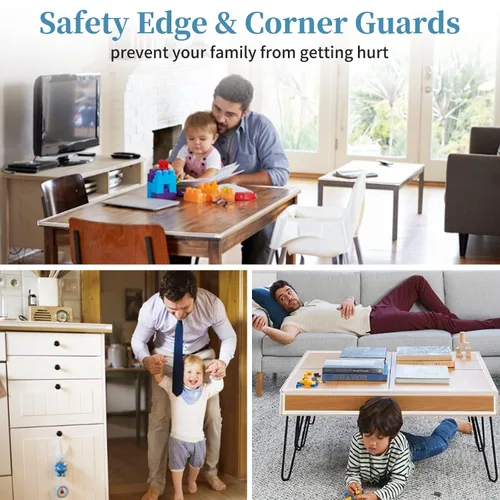 Miniatura 6 de Protector de bordes a prueba de bebés, protectores de esquina de silicona para escritorio, fundas de borde de seguridad para niños, parachoques