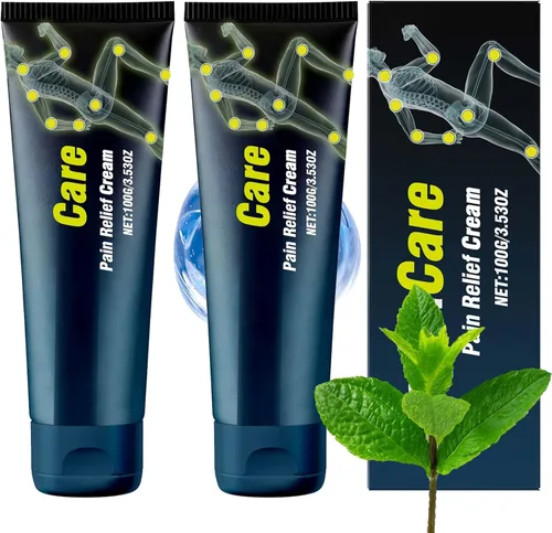 2 unidades de crema de alivio de neuropatía, crema neurocientífica para los nervios, contiene capsaicina, árnica, mentol, MSM y glucosamina para