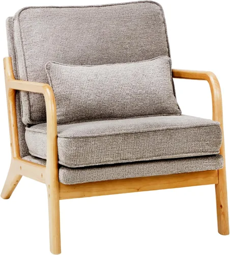 Miniatura 5 de Silla decorativa Mid-Century color beige