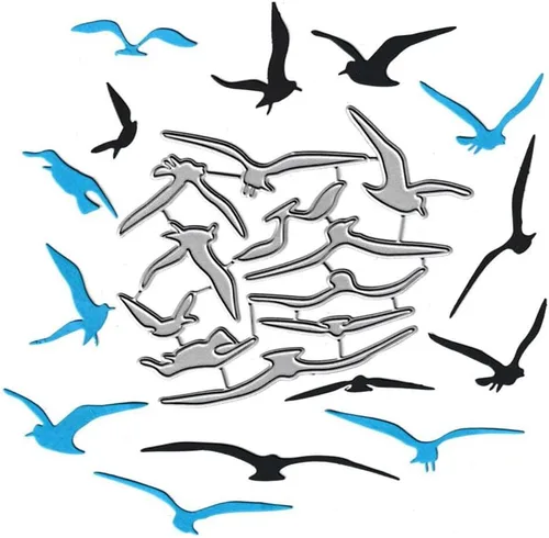 Troqueles de metal Sea Mew Seafull - Troqueles de gaviota, plantillas de molde de plantillas para manualidades, manualidades, manualidades, Sea Mew