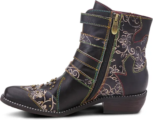 Miniatura 6 de Spring Step L'Artiste Rodeha - Botines para mujer con cierre de cremallera - Botas para mujer con silueta de punta puntiaguda estilo occidental