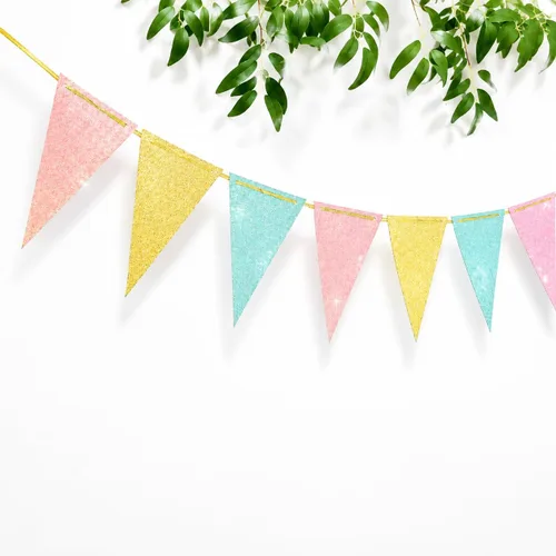 Cartel para fiesta de revelación de género de 10 pies con purpurina, suministros de aniversario, guirnalda, banderines para baby shower, fiesta de