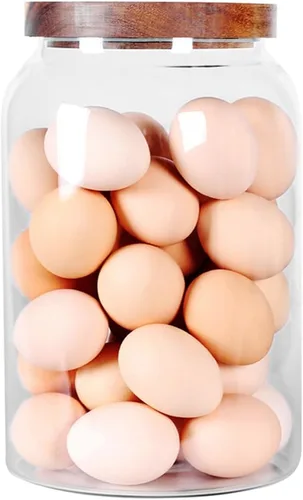 Miniatura 8 de SAIOOL Frascos de almacenamiento de alimentos de vidrio de diseño moderno transparente, contenedores de almacenamiento de alimentos de vidrio, 100