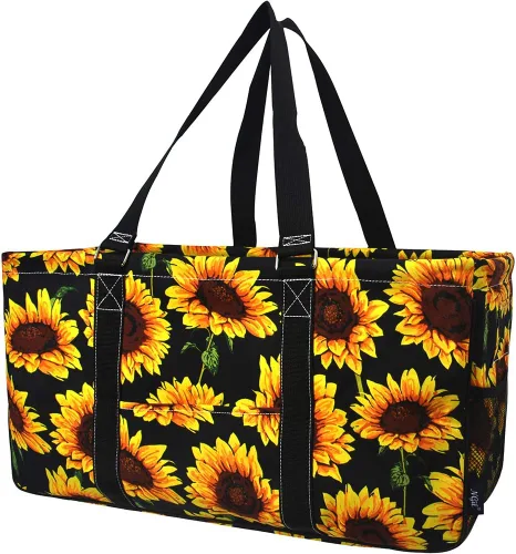 Miniatura 48 de NGIL Bolsa de comestibles reutilizable extra grande plegable de gran tamaño para comestibles, almacenamiento, picnic, playa, Flecha-negro