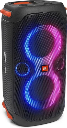 JBL PartyBox 110 - Altavoz portátil para fiestas con luces integradas, sonido potente y graves profundos, color negro