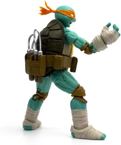 Miniatura 3 de Teenage Mutant Ninja Turtles BST AXN Michelangelo IDW Inspired Comic Heroes Figura de acción de 5 pulgadas
