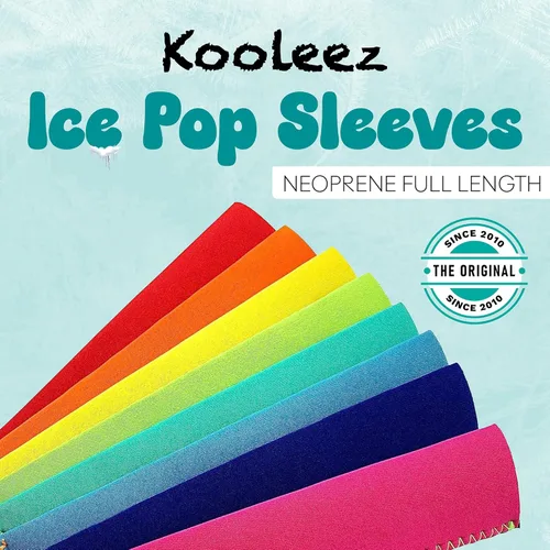 Miniatura 2 de Kooleez - Fundas de neopreno aisladas para paletas de hielo, fundas de neopreno aisladas para congeladores, soportes para paletas para niños