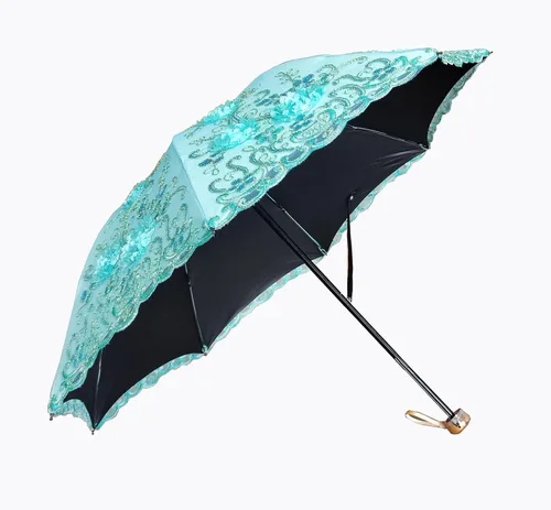 Miniatura 62 de WENDIN Sombrilla de encaje plegable vintage Paraguas gótico lluvia Anti-UV protección de encaje parasol cúpula Foto Props niñas sombrilla paraguas